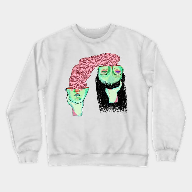 Brain Crewneck Sweatshirt by Bulborbstanaccount